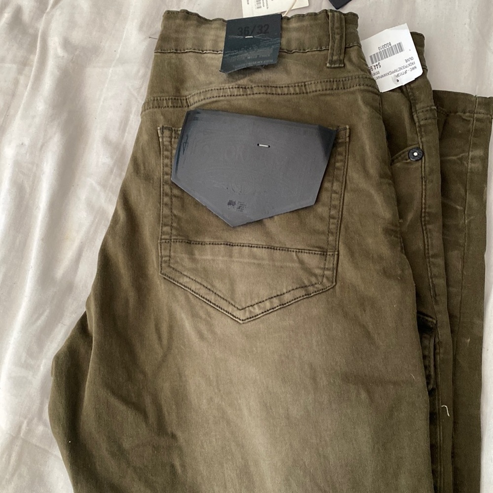 Dark green jeans